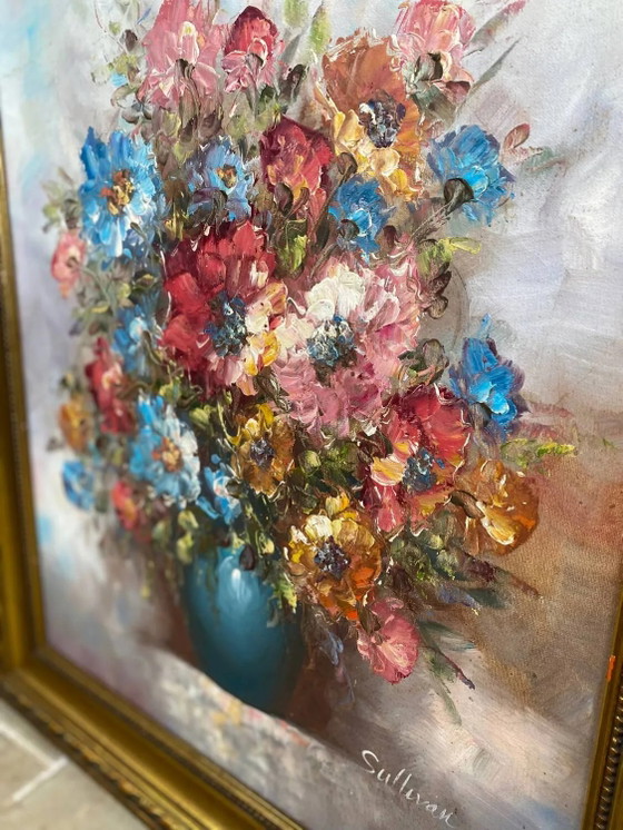 Dipinto a olio su tela bouquet – Sullivan, Dipinti e disegni, Legno (photo 2 of 15)