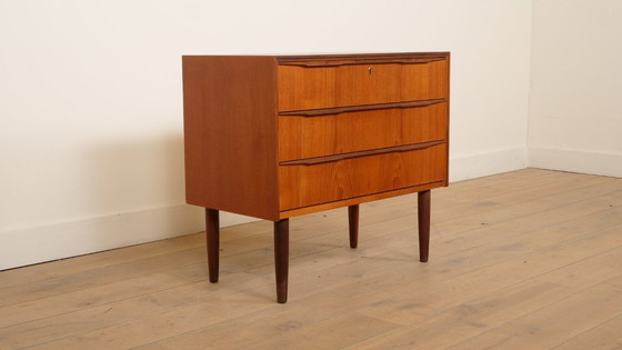 Image 1 of Vintage Deense ladekast | Teak | 3 lades