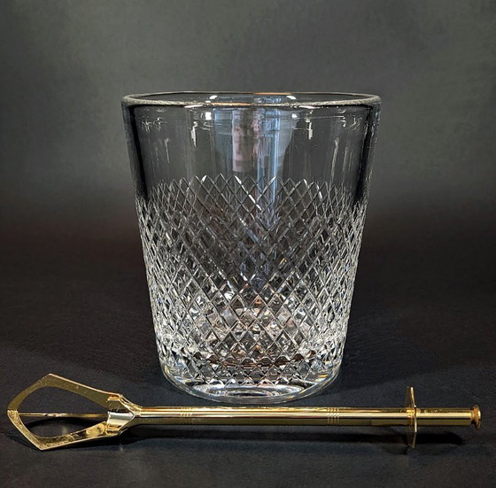 Image 1 of Vintage Crystal Ice Bucket - UV Reactive