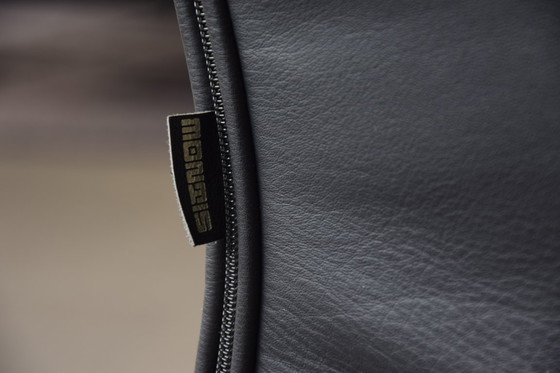 Image 1 of Sei sedie da pranzo, materiale pelle, colore antracite