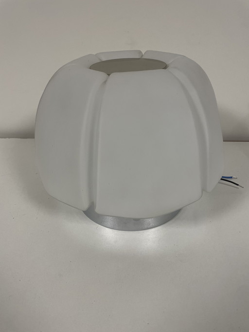 vintage "Lotus" flower ceiling or wall lamp, Glashütte Limburg