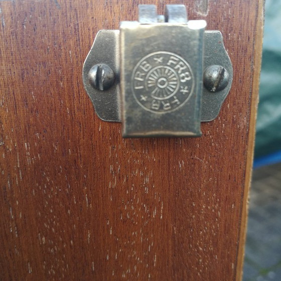 Image 1 of Retro zwevende wandkast, vintage wand rek, antiek wandmeubel