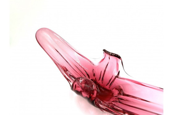 Image 1 of Rosa Glastablett, Italien, 1970er Jahre