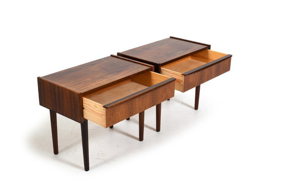 Image 1 of Paire de tables de chevet danoises anciennes, années 1960