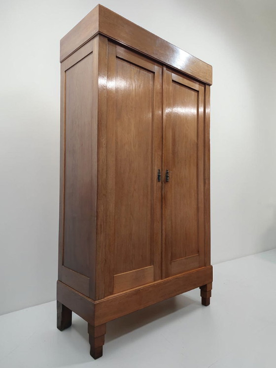 Image 1 of antiker Schrank der Amsterdamer Schule im Art-Deco-Stil