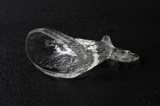 Image 1 of Vintage Pressed Glass Deer Figurine: Pavel Panek Design, Czech Bohemia