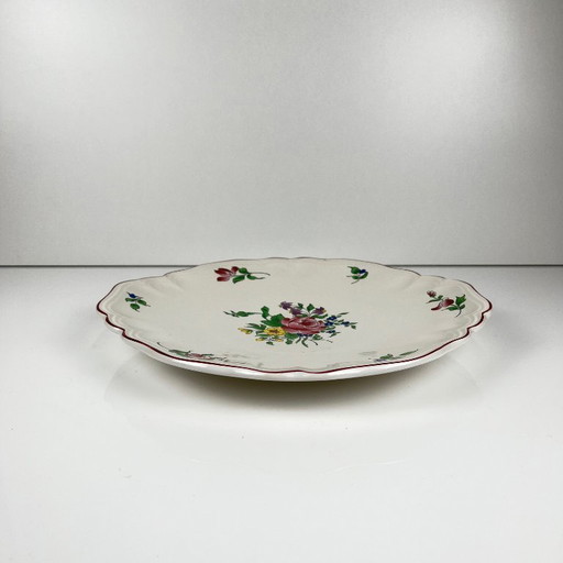 Platte geschulpte rand, model Réverbère van KG Lunéville