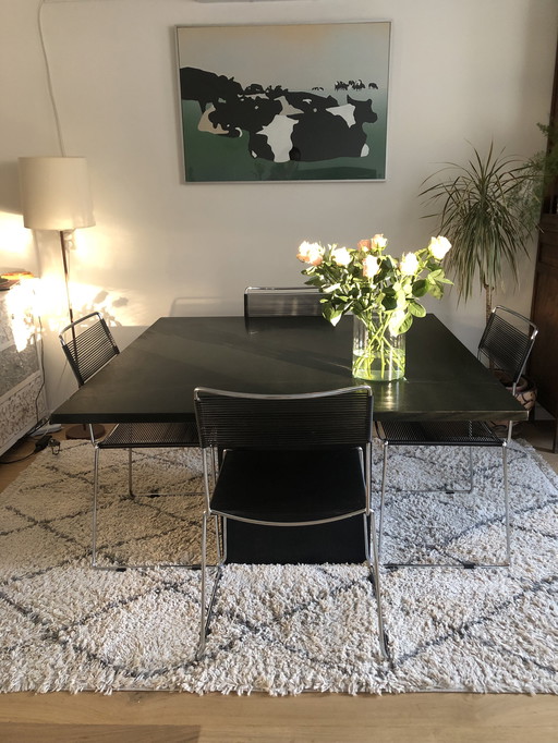 4 Giandomenico Belotti Spaghetti chairs