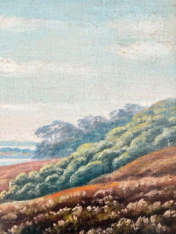 Vintage Signed Hills Landscape Oil Painting – Paintings & Drawings, Canvas (photo 6 of 11)