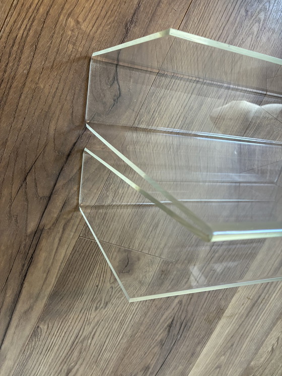 Image 1 of Perspex magazine rack 1970s