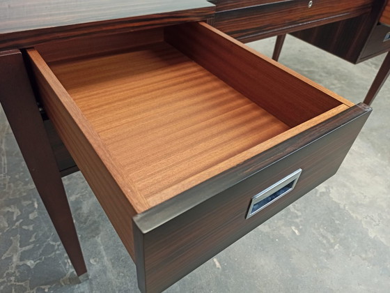 Image 1 of Bureau vintage de style Art déco en ébène de Macassar