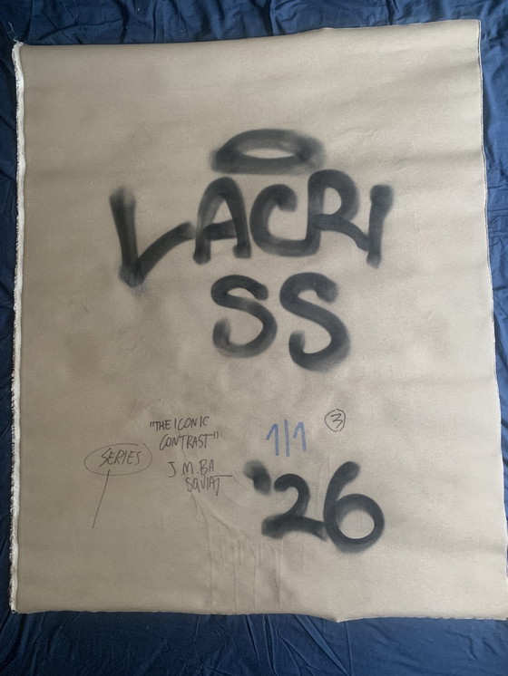 Image 1 of Lacriss – Il Re Incoronato – Acrylique sur toile – 114 × 90 cm – Signée