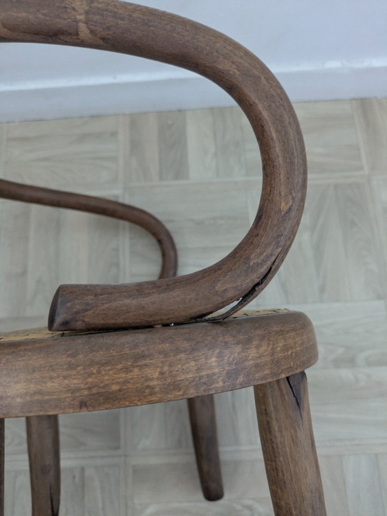 Rara sedia da scrivania antica per bambini - Stile Thonet/J&J Kohn, in rattan – Poltrone, Wood (photo 3 of 5)