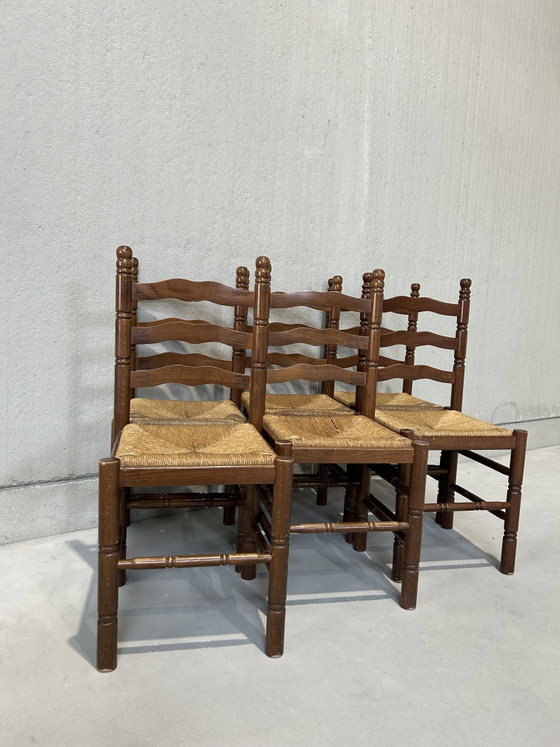 French Provencal – Dining chairs, Rattan, Wood (photo 3 of 7)