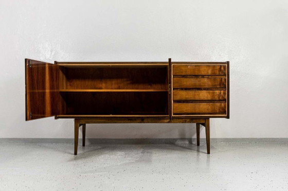Image 1 of Mid Century Walnut Sideboard By S. Albracht, Poland, 1972