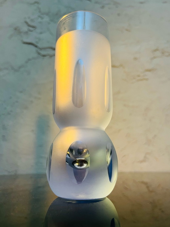¡Raro! 6 vasos de tubo Space-Age “Sergio Asti” de los 70 – Loza, Vidrio (photo 8 of 13)