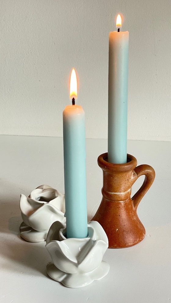 Image 1 of Candelieri d'epoca in porcellana e gres