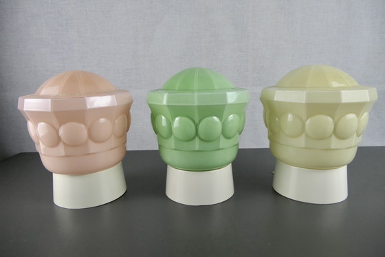 Image 1 of Thabur Deckenleuchte in Rosa, Grün und Beige. Sie bieten pro 1 Artikel