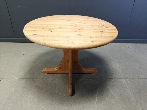 Image 1 of Rainer Daumiller style pine wood  Dining Table, 1970s