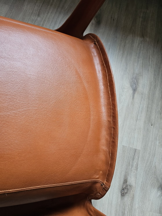 Uiterst zeldzaam: Sergio Mazza Space Age Fiberglass Lounge Chair – Volledig lederen uitvoering (jaren 60/70) (photo 13 of 15)