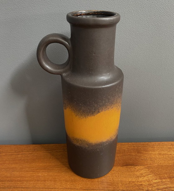Brown and Orange West Germany Vase Scheurich Model 401-28 1970s – Ceramic (photo 10 of 12)