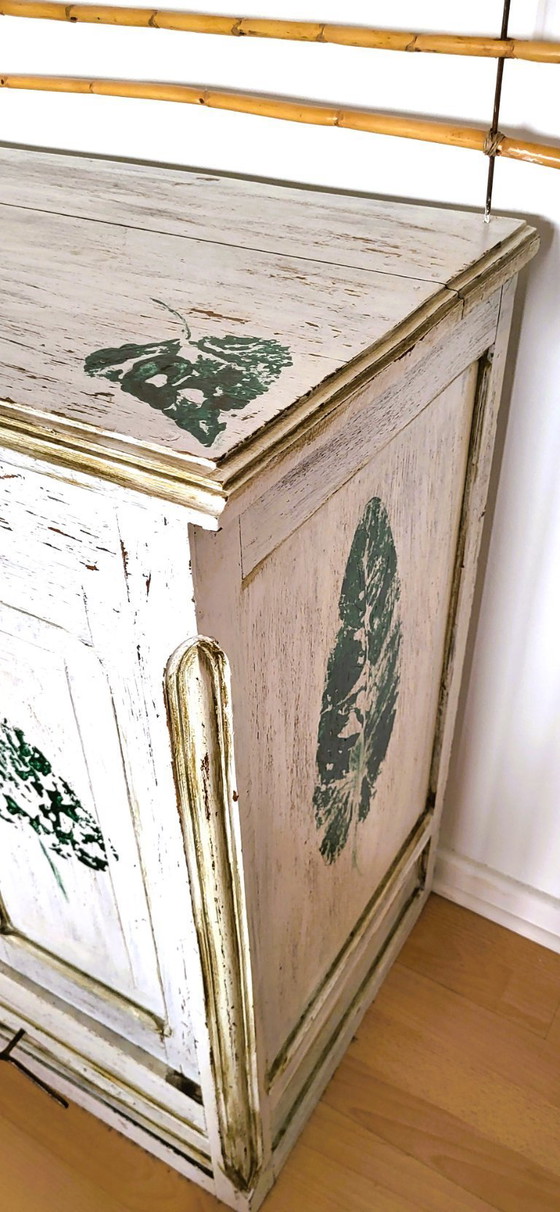 Image 1 of Elegant small patinated sideboard