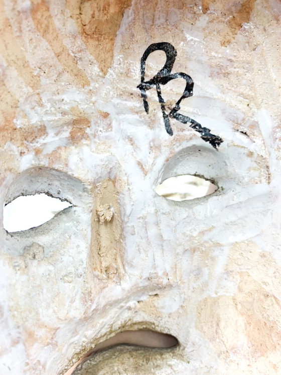 Pair of Sculpted Terracotta Masks by Roberto Rigon, 1980s, Decorative Objects (photo 7 of 8)