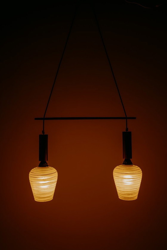 Image 1 of Vintage mid century modern hanglamp