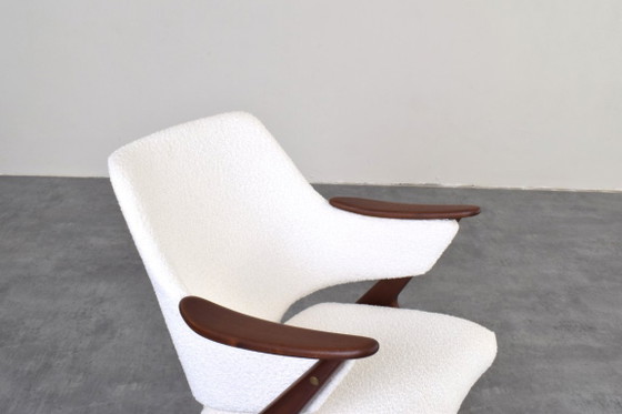 Fauteuils Norvégiens en Teck Mid-Century Knott de Brunstad Møbelfabrikk, années 60, Lot de 2 – Textile, Wood (photo 13 of 16)