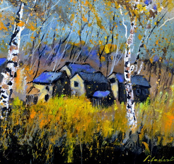 Aspen Trees in Autumn – F. Ledent, Art, Canvas (photo 4 of 5)
