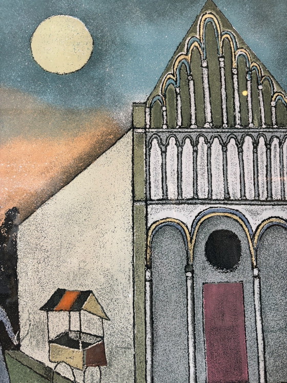 Litografía de Franco Gentilini, años 70, Pinturas y dibujos (foto 8 de 9)