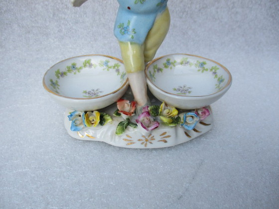 Image 1 of Juego de salero y pimentero de finales del siglo XIX, fabricado por Greiner & Sohne para Rauenstein.