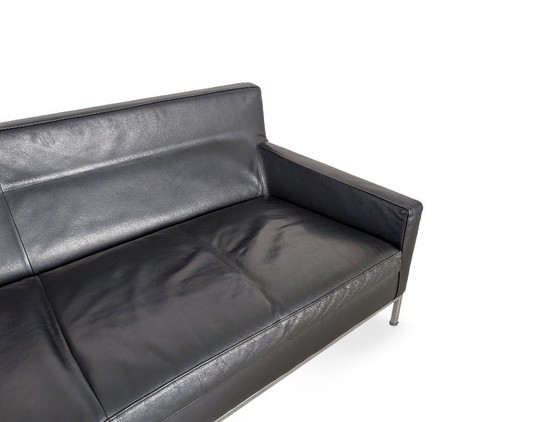 Image 1 of Canapé Zanotta original, canapé design italien, cuir, noir