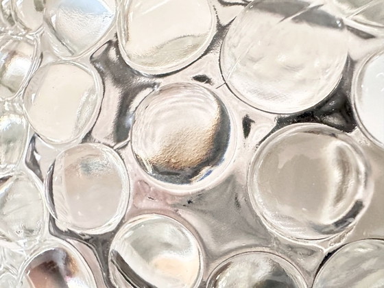 Image 1 of Vintage pair of bubble glass lamps