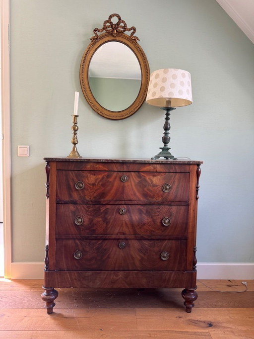 Antique mahogany commode 19th century