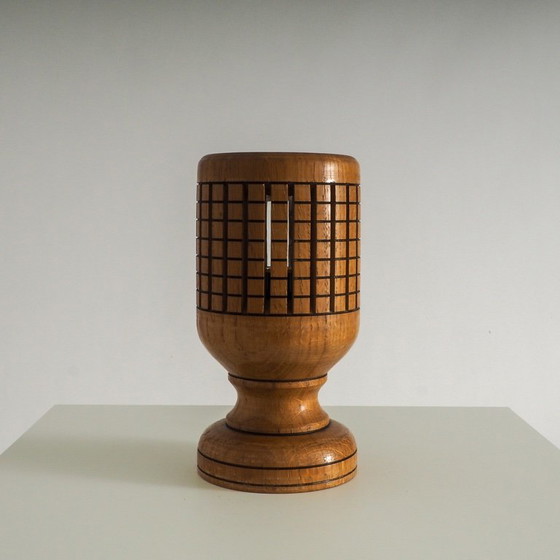 Vintage Wooden Lattice Accent Lamp – Table lamps (photo 7 of 15)