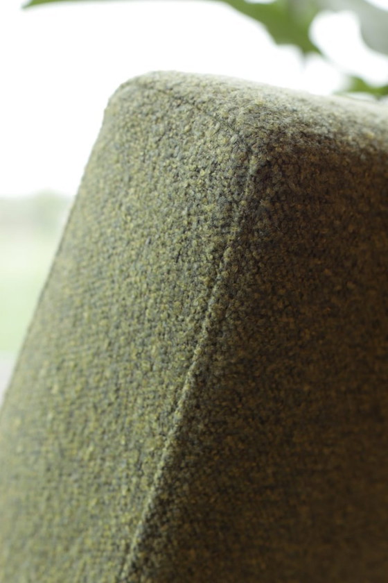 Image 1 of Scandinavian armchair sauvage green bouclé design by HmLis 