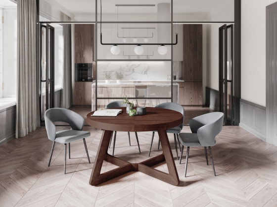 Image 1 of Extendable round designer dining table from Windsor & Co