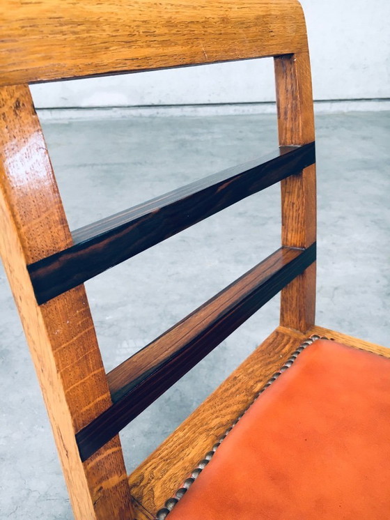 Image 1 of Art-déco-Stuhlset im Stil der Moderne, Belgien, 1930er Jahre