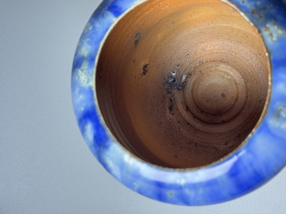 Image 1 of Roger Guérin (1896-1954) - Art Deco Lidded Jar – Rare Form, Cobalt Blue Glaze