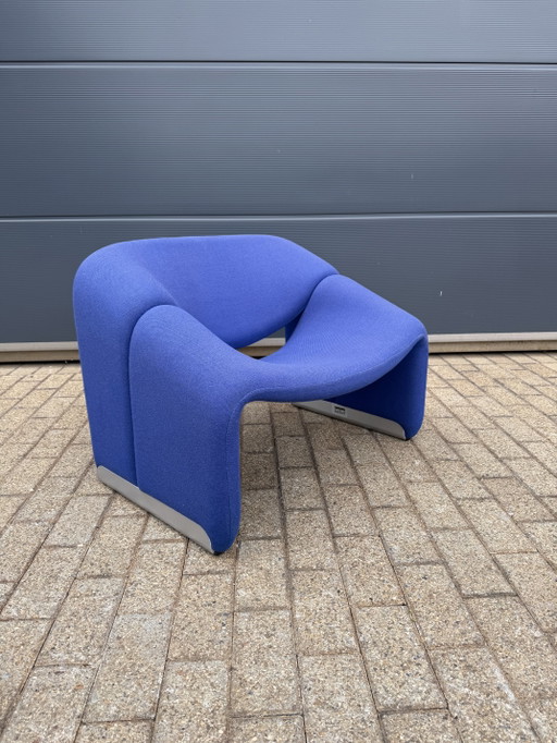 Artifort F598 Groovy armchair by Pierre Paulin, Bleu électrique