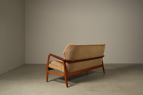 Arnold Madsen & Henry Schubell three-piece lounge set for Bovenkamp, 1960s – Seating area, Textile, Vintage (photo 7 of 16)