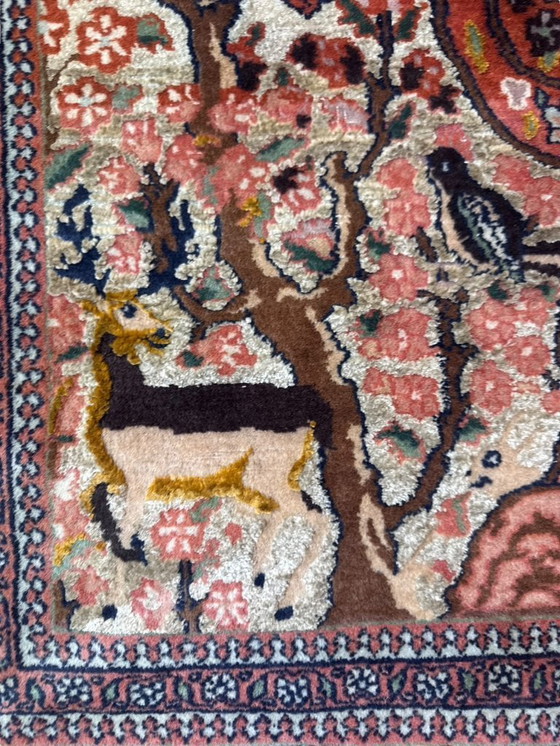 Image 1 of Alfombra persa de seda 135x200cm alfombra colgante