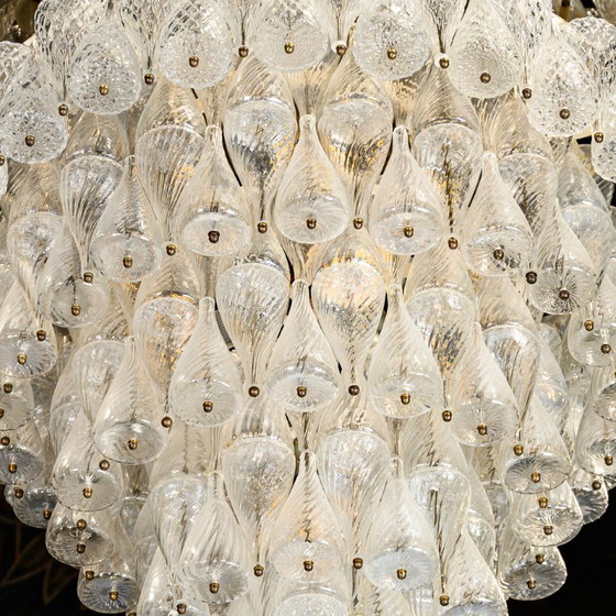 Image 1 of Lámpara de araña de los años 60 del icónico Hotel Hilton de Ámsterdam. Atribuida a Seguso.