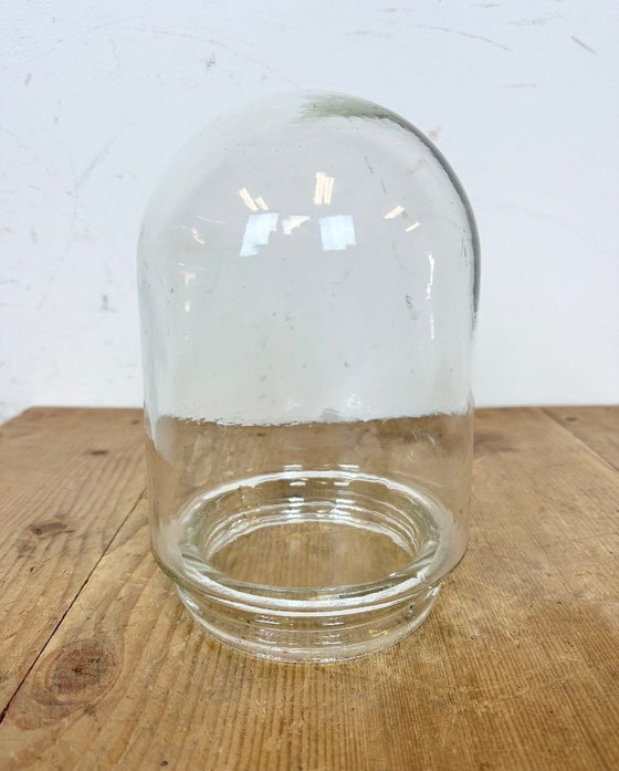 Image 1 of Industrial Aluminium Light with Clear Glass Cover from Elektrosvit, 1970s