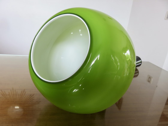 Image 1 of Groene Opaline Hanglamp 70's