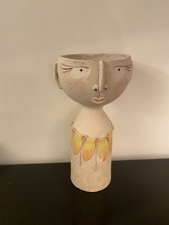 Image 1 of Scultura vegetale artigianale vintage ingenua