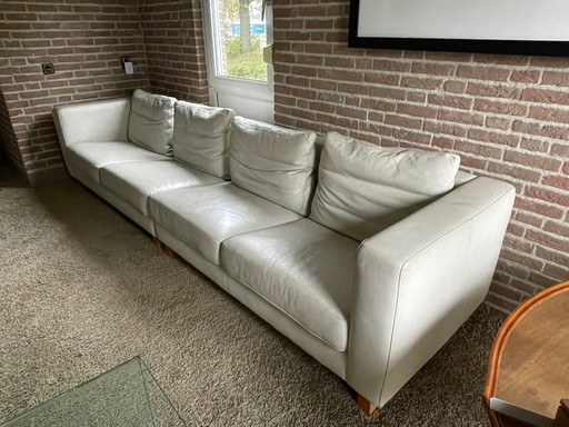 Machalke Sofa – Weißes Ledersofa, 4-Sitzer