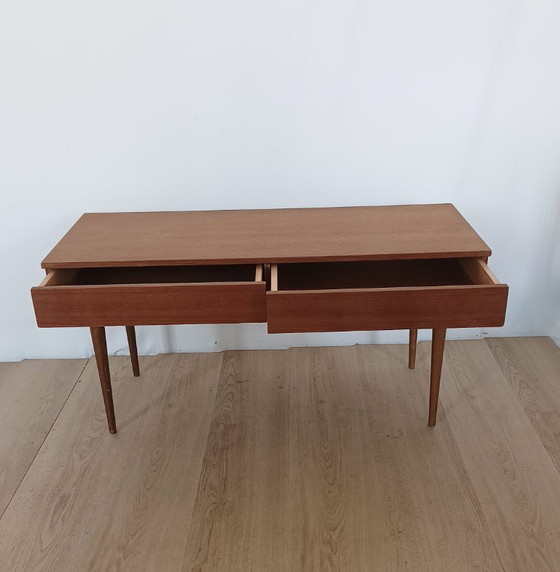 Danish Low Sideboard TV Cabinet – Wood (photo 4 of 9)