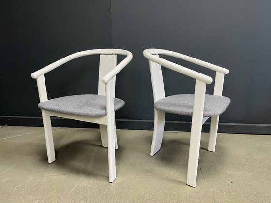 Image 1 of Chaises de salle à manger espagnoles post-modernes, ensemble de 8 - années 1980